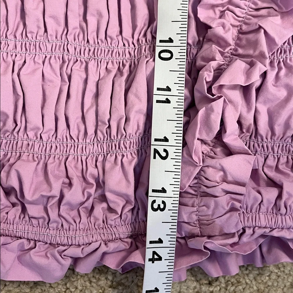 Revolve ENDLESS ROSE feeling fun puff sleeve top in lavender purple stretchy XS - Picture 10 of 10